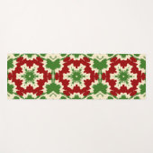 Retro Festive Mandala Yogamatte (Vorderseite (Horizontal))