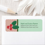 Retro Festive Stripes und Holly Custom Christmas (Insitu)