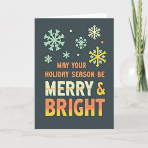 Retro-festive Weihnachtskarte Karte