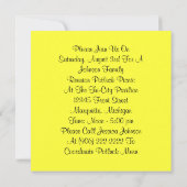 Retro festliches Party in den Einladung (Rückseite)