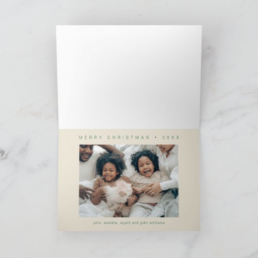 Retro-Festwald Feiertagskarte (Innenseite)