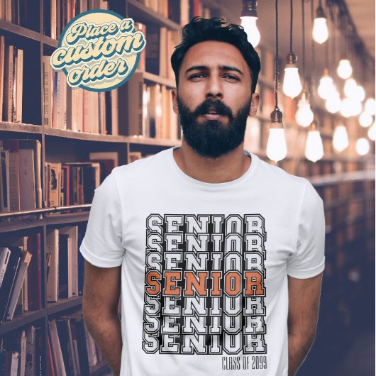 Retro fett Senior Shirt Class of gift