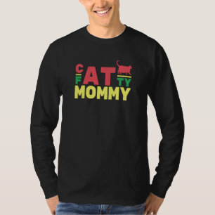 Retro fettes Katzenmama fettes Chonk-Mutti Kätzche T-Shirt