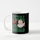 Retro Fetus Navidad Santa Claus Christmas Obgyn Nu Kaffeetasse (Links)