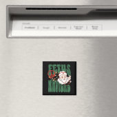 Retro Fetus Navidad Santa Claus Christmas Obgyn Nu Magnet (In Situ (Geschirrspüler))