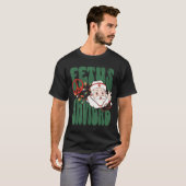 Retro Fetus Navidad Santa Claus Christmas Obgyn Nu T-Shirt (Vorne ganz)