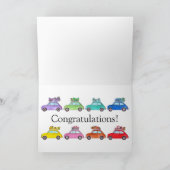 Retro Fiat 500´s Geburtstag Karte (Innenseite)