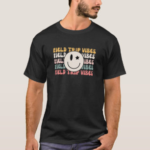 Retro Field Trip Vibes Smile Face T-Shirt