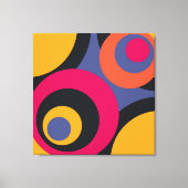 Retro Fifties Abstrakt Art Wrapped Canvas Leinwanddruck (Vorderseite)