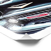 RETRO FIFTIES Button Up Girl Fotodruck (Ecke)