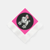Retro Fifties French Poodle Party Napkins Serviette (Ecke)