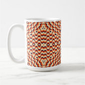 Retro Fifties Nahtlose Abstrakte Kunst Kaffeetasse (Links)