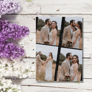 Retro-Film-Foto-Hochzeitscollage Dankeskarten Dankeskarte