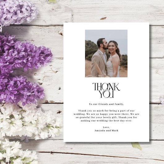 Retro Film Foto Wedding Collage Danke Karten