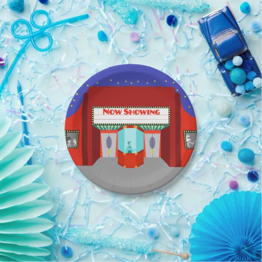 Retro Film-Theater-Papier-Teller Pappteller (Party)