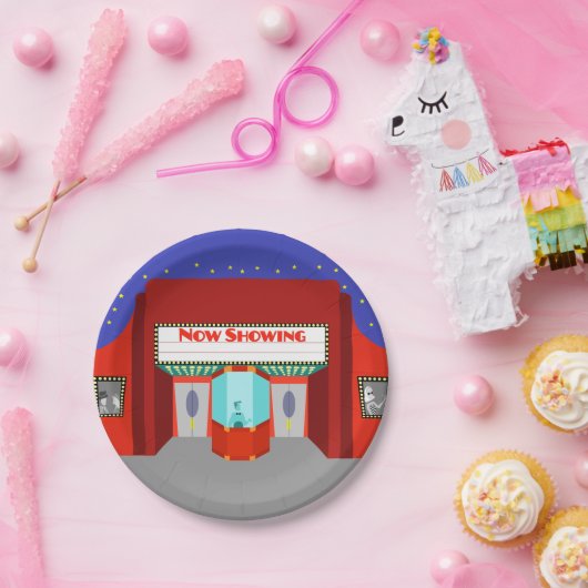 Retro Film-Theater-Papier-Teller Pappteller (Party)