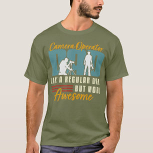 Retro-Filme Kameramann Vater T-Shirt