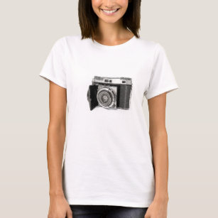 Retro-Filmkamera Fotografie Zeichnend Skizze T-Shirt