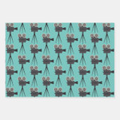 Retro-Filmkamera Geschenkpapier Set (Vorderseite 3)