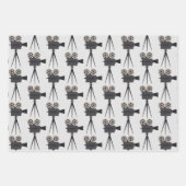 Retro-Filmkamera Geschenkpapier Set (Vorderseite 2)