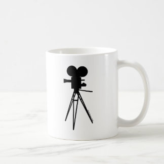 Retro-Filmkamerasilhouette Kaffeetasse