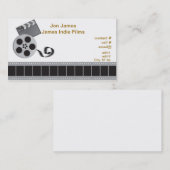 Retro Filmproduzent Visitenkarte (Vorne/Hinten)