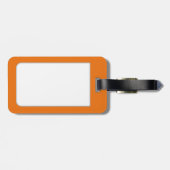 Retro Filmstreifen Bis zu 3 Fotos auf Orange Gepäckanhänger (Rückseite horizontal)
