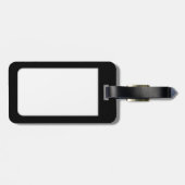 Retro-Filmstreifen Bis zu 3 Fotos auf schwarz Gepäckanhänger (Rückseite horizontal)