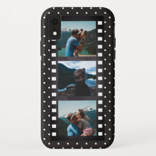 Retro-Filmstreifen Schwarz Punkte Foto-Collage Case-Mate iPhone Hülle