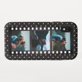 Retro Filmstrip Black Polka Dot FotoCollage Case-Mate iPhone Hülle (Rückseite (Horizontal))