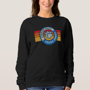 Retro Finnischer Spitz Doggo Daddy 80er Vintage Hu Sweatshirt