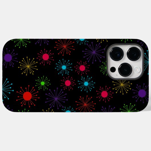 Retro-Fireworks-Sternexplosionen Case-Mate iPhone Hülle (Rückseite (Horizontal))
