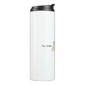 Retro First Grade Back to School Typography Thermosbecher (Nach links gedreht)