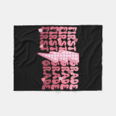 Retro First Grade Teacher Lightning Bolt First Day Fleecedecke (Vorderseite (Horizontal))