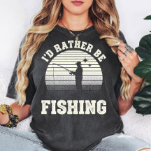 Retro-Fischer Ich würd lieber Fischen Sonnenunterg