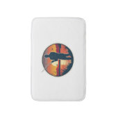 Retro-Fischerei Fischfang Badematte (Vorderseite Vertikal)