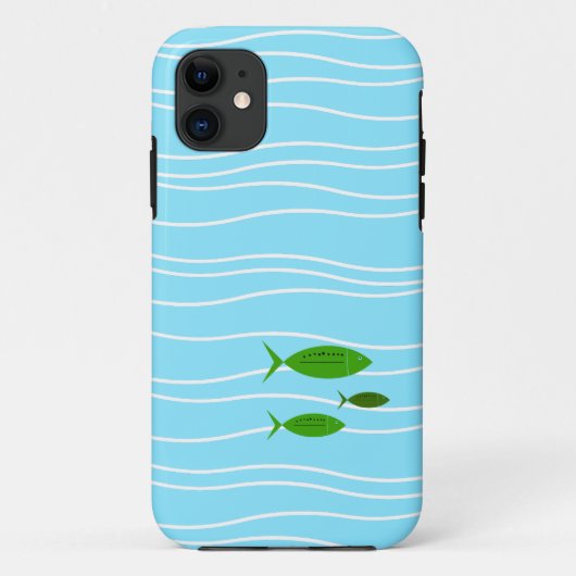 Retro Fish Case-Mate iPhone Case (Rückseite)