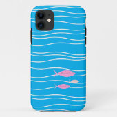 Retro Fish Case-Mate iPhone Case (Rückseite)