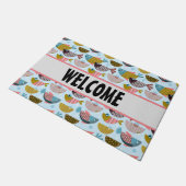 Retro Fish Fußmatte (Schrägansicht)