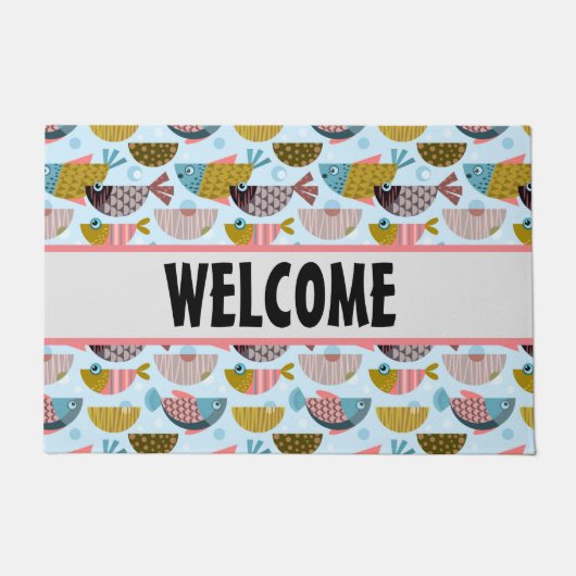 Retro Fish Fußmatte (Vorderseite)