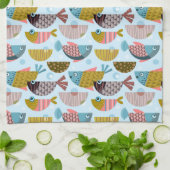 Retro Fish Geschirrtuch (Gefaltet)