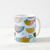 Retro Fish Kaffeetasse (VorderseiteRechts)