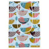 Retro Fish Mittlere Geschenktüte (Rückseite)