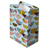 Retro Fish Mittlere Geschenktüte (Rückseite Schrägansicht)