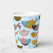 Retro Fish Pappbecher (Rückseite)