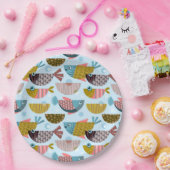 Retro Fish Pappteller (Party)