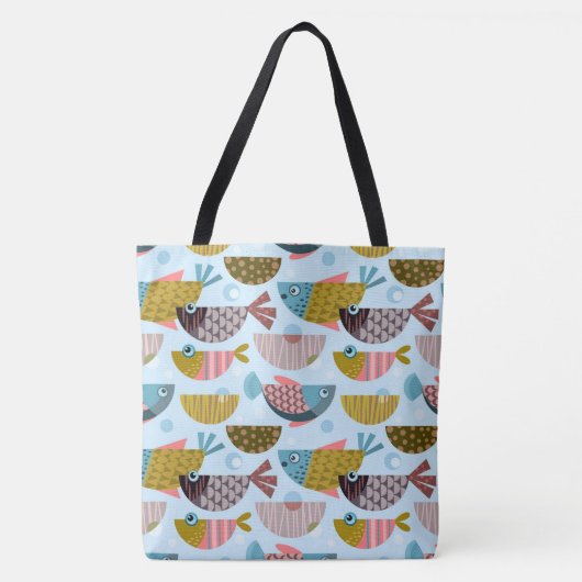 Retro Fish Tasche (Vorderseite)