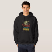 Retro Fishing Hooked On Being Papaw Hoodie (Vorne ganz)