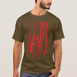 Retro Fishing Jäger Fischen Vatertag T-Shirt