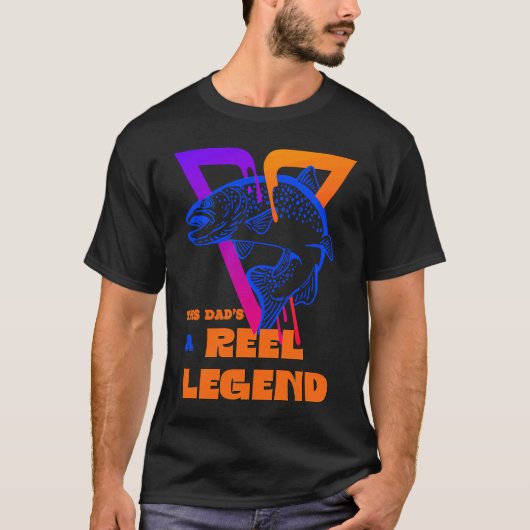 Retro Fishing Legend T-Shirt (Vorderseite)